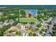 Aerial view of the neighborhood showcasing the home's position within a lush green community at 3456 Glen Mist Pl, Dacula, GA 30019