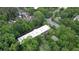 Aerial view of building and pool surrounded by lush trees at 107 Ridley Howard Ct, Decatur, GA 30030