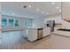 Spacious, bright kitchen with an island, stainless steel appliances, and modern finishes at 2089 Lanier Harbor Pt # 2089, Buford, GA 30518