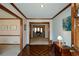 Inviting foyer with hardwood floors and traditional decor at 118 Heritage Way, Peachtree City, GA 30269