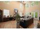 Spacious living room featuring hardwood floors, large windows, and modern decor at 2162 Brookview Nw Dr, Atlanta, GA 30318