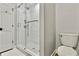 The bathroom features a tiled shower with glass door, enhancing its modern design at 3255 Sutcliffe Nw Rdg, Marietta, GA 30064