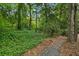 A lush green backyard with a stone path, great for enjoying nature at 1634 Ponce De Leon Ne Ave # 208, Atlanta, GA 30307