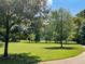 This property has a large green space with mature trees that create shade at 1634 Ponce De Leon Ne Ave # 208, Atlanta, GA 30307