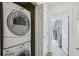The convenience of in-unit laundry with a stackable washer and dryer at 1634 Ponce De Leon Ne Ave # 208, Atlanta, GA 30307