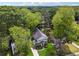 Aerial view of the home with beautiful landscaping and many mature trees at 183 Whitefoord Ne Ave, Atlanta, GA 30307