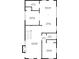 First floor layout with living room, kitchen, dining area, and bedroom at 183 Whitefoord Ne Ave, Atlanta, GA 30307