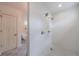 Clean, modern shower with white subway tile, dual shower heads, and a seamless glass enclosure at 2840 Alpine Rd, Atlanta, GA 30305