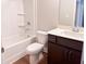 Bathroom with a shower and tub combination, toilet, and vanity at 4090 Cavalier Way, Duluth, GA 30097