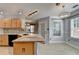 Bright eat-in kitchen with granite countertop, stainless appliances and breakfast area at 755 James Ridge Dr, Lawrenceville, GA 30045