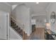 Inviting entryway with hardwood floors and staircase at 2099 Easterwood Ter, Decatur, GA 30032