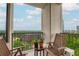 Relaxing balcony with seating, potted plants, and city skyline views at 2828 Peachtree Nw Rd # 1501, Atlanta, GA 30305