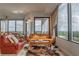 Open living space with city views, comfortable seating, and dining area at 2828 Peachtree Nw Rd # 1501, Atlanta, GA 30305