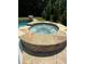 Close-up of the backyard spa featuring stone surround and clear, bubbling water at 440 Scott Farm Dr, Powder Springs, GA 30127