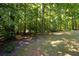 Backyard featuring lush green trees, lawn and landscaping at 465 Willowbrook Se Dr, Smyrna, GA 30082