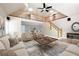 Spacious living room featuring vaulted ceilings and contemporary decor at 465 Willowbrook Se Dr, Smyrna, GA 30082
