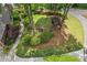 Lush front lawn with mature trees and landscaping features, offering privacy and curb appeal at 3456 Drayton Ne Dr, Roswell, GA 30075