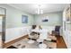 Dining room with stylish lighting and modern decor at 4027 Mount Vernon Dr, Woodstock, GA 30189