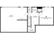 Floor plan for the basement showcasing the garage, flex space, and recreational room at 635 Stone Harbor Sw Pkwy, Marietta, GA 30060