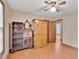 Bedroom with hardwood floors and classic wooden furniture at 95 Stephens Dr, Covington, GA 30016