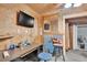 Unique office space with wood paneling and a view at 95 Stephens Dr, Covington, GA 30016