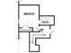 Upstairs floor plan featuring a bedroom, bathroom, and staircase, indicating second-floor layout at 3219 Blackshear Dr, Marietta, GA 30060