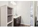 Bright bathroom featuring a spacious vanity and modern fixtures at 66 Cottontail Ln, Loganville, GA 30052