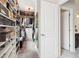 Spacious walk-in closet with extensive shelving and storage solutions for optimal organization at 66 Cottontail Ln, Loganville, GA 30052