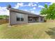 Spacious backyard with lawn, mature trees and exterior view of house at 7995 Brewton Creek Dr, Cumming, GA 30028