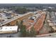 Aerial view of the community and new construction progress. The community pool is ready! at 4822 Floydwood Ln, Mableton, GA 30126