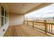 The covered deck offers a great view of the neighborhood at 4822 Floydwood Ln, Mableton, GA 30126