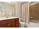 Bathroom featuring vanity, sink and shower over tub at 4879 Seldon Se Way, Smyrna, GA 30080