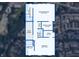 Floor plan featuring the primary bedroom, bathroom, laundry room, and other bedrooms with closet space at 4879 Seldon Se Way, Smyrna, GA 30080