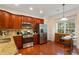 Well-appointed kitchen with stainless steel appliances, granite countertops, hardwood floors, and ample cabinet space at 4879 Seldon Se Way, Smyrna, GA 30080