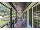 The front porch features a wooden deck and railings at 5406 Jamestowne Dr, Powder Springs, GA 30127