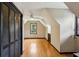 Upstairs bedroom features an attic window, hardwood floors, large closet and built-in storage units at 300 Summer Pond Trl, Lawrenceville, GA 30046