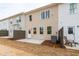 View of the backyard with new concrete patio and fence at 4523 Moray Dr, Mableton, GA 30126
