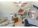 Spacious bedroom featuring sports decor, neutral carpet, fan, window, chair, and desk at 830 Hightower Trl, Oxford, GA 30054