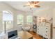 Comfortable office space featuring hardwood floors, natural light and vintage furniture at 830 Hightower Trl, Oxford, GA 30054