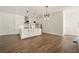 Kitchen with a center island, white cabinets, and stainless steel appliances at 2150 Tidwell Ln # 5, Atlanta, GA 30318