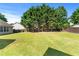 The well maintained, expansive backyard is partially shaded by mature trees at 3134 Milloak Ct, Buford, GA 30519