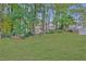 Expansive backyard with lush green grass and mature trees at 615 Barrington Way, Roswell, GA 30076