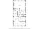 An architectural floor plan displaying the layout of the home's first floor, including the kitchen and living areas at 101 Terrace Dr, Atlanta, GA 30305