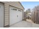 A two-car garage featuring a white door offers ample storage space and parking at 101 Terrace Dr, Atlanta, GA 30305