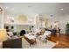 Spacious living room with hardwood floors and decorative fireplace with built-in shelving at 101 Terrace Dr, Atlanta, GA 30305