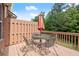 Inviting deck with furniture and a wooden fence, great for relaxing outdoors at 2755 Greenbridge Dr, Norcross, GA 30071