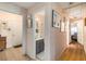 Hallway showcasing access to the bathroom, bedroom and other rooms at 5917 Southland Dr, Stone Mountain, GA 30087