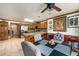 Open concept kitchen with island and stainless steel appliances at 5917 Southland Dr, Stone Mountain, GA 30087