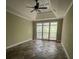 Bedroom with a vaulted ceiling, carpet floor, and large windows for natural light at 1167 Drewsbury Ct, Smyrna, GA 30080