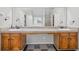 Bathroom vanity featuring double sinks and modern fixtures at 1439 Alice Ave, Lithonia, GA 30058
